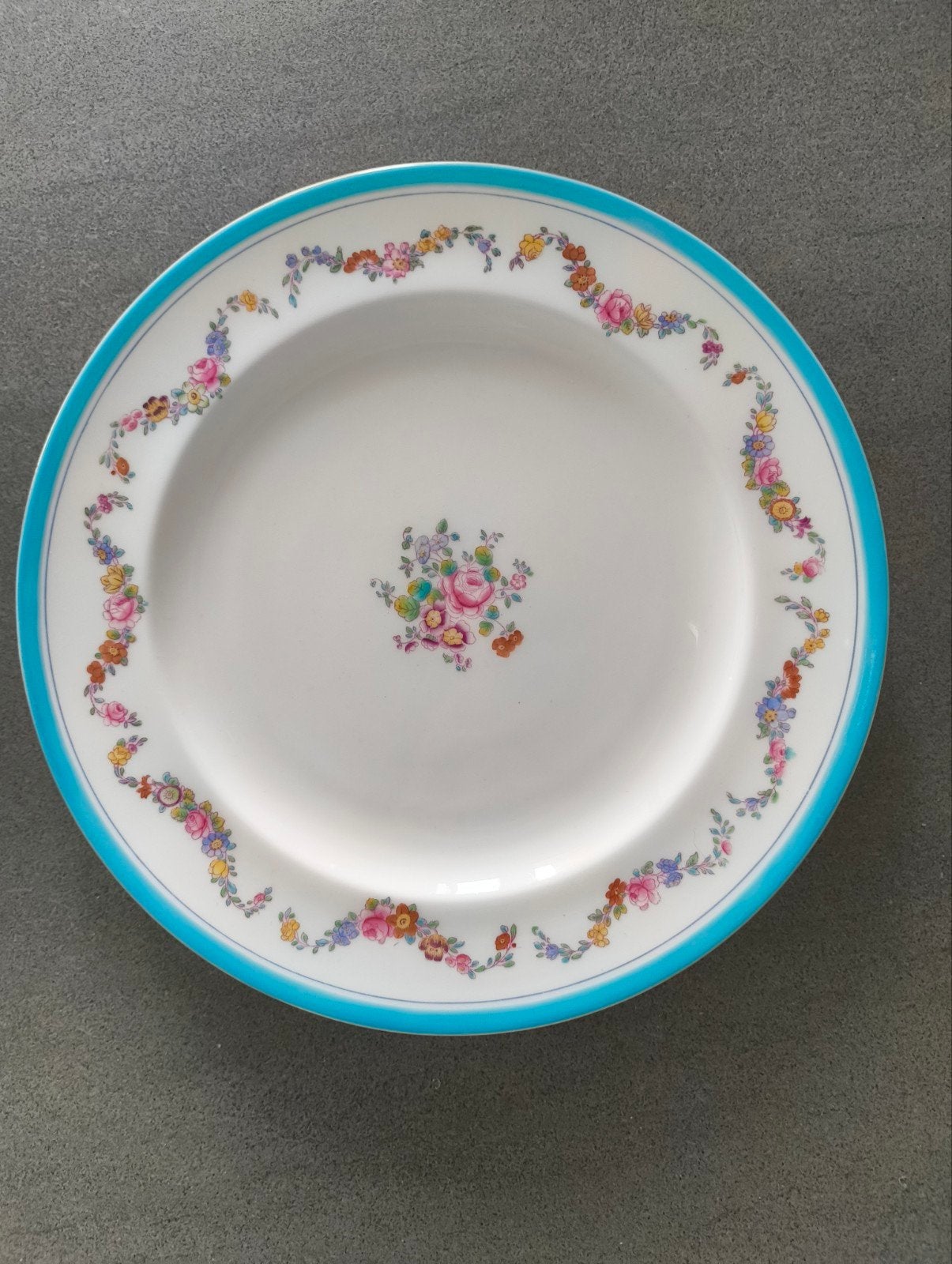 Antiek Engels goud omrand Minton sierbord, 19e eeuws, Ophalen of Verzenden
