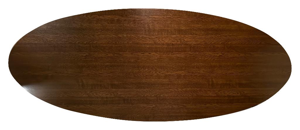 Ovaal houten robuust tafelblad 300x120cm, Huis en Inrichting, Tafels | Eettafels, Ophalen, 100 tot 150 cm, Rustiek, 200 cm of meer