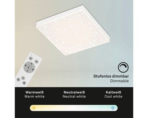 Briloner Frameless 7381-016 plafondlamp wit 30cm remote NEW, Ophalen of Verzenden, Nieuw, Metaal