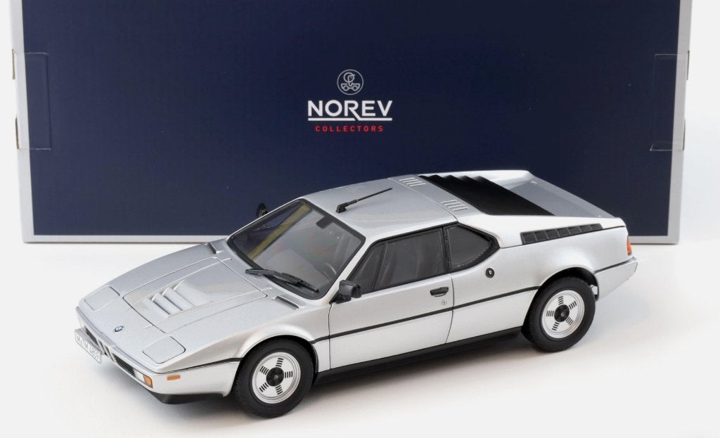 BMW M1 1980 Zilver metallic schaal 1/18 NOREV ref: 183226, Verzenden, Nieuw, Auto, Norev