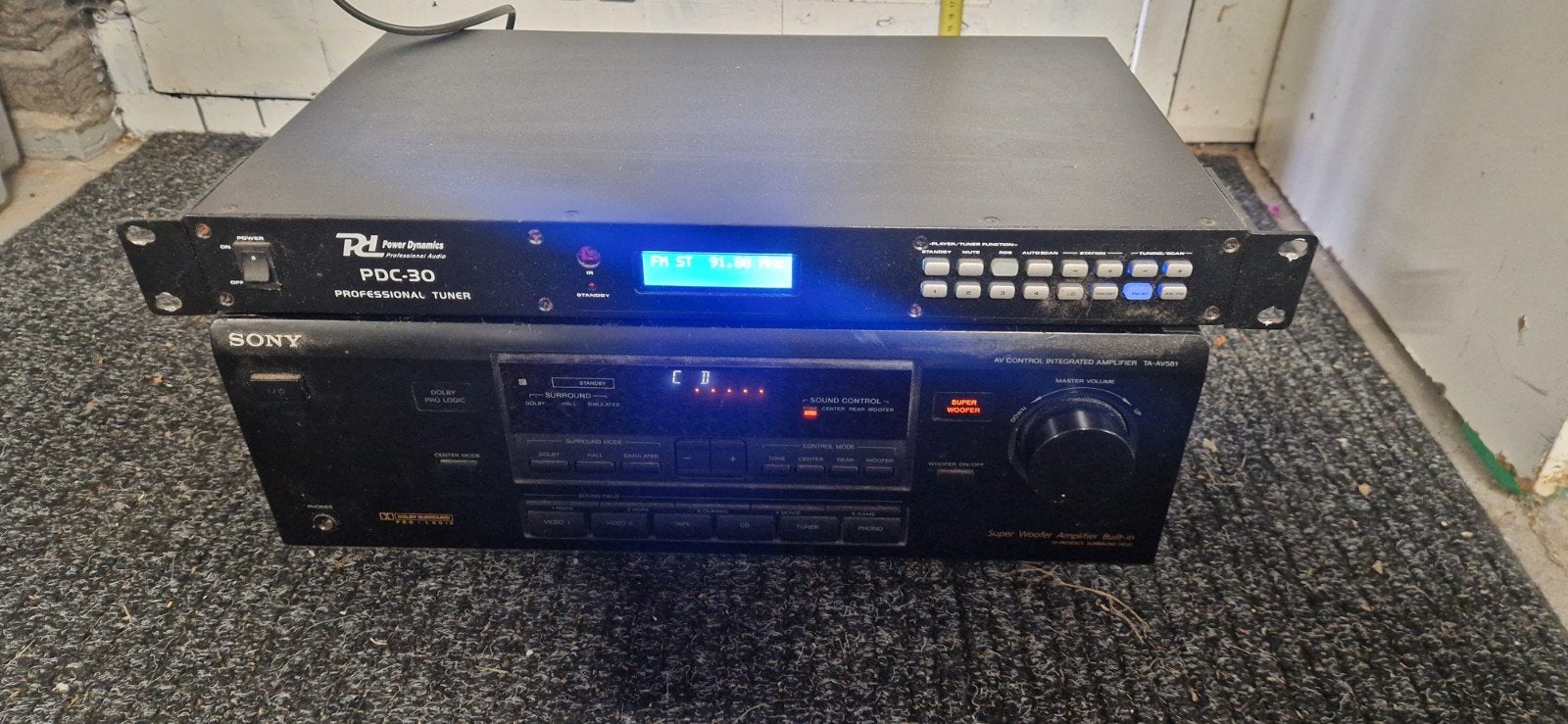 versterker sony ta-av581 en professional tuner power dynamic, Ophalen
