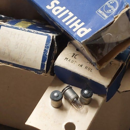 Philips Vintage signaal Lampjes NOS – 28V / 24V / 19V, Ophalen of Verzenden, Nieuw