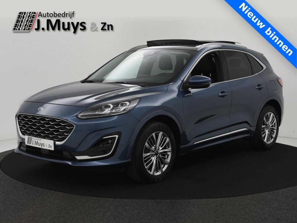 Ford Kuga 2.5 FHEV 190pk Vignale geen stekker! PANODAK|BLIS|, Auto's, Ford, Gebruikt, Euro 6, Lichtsensor, Bedrijf