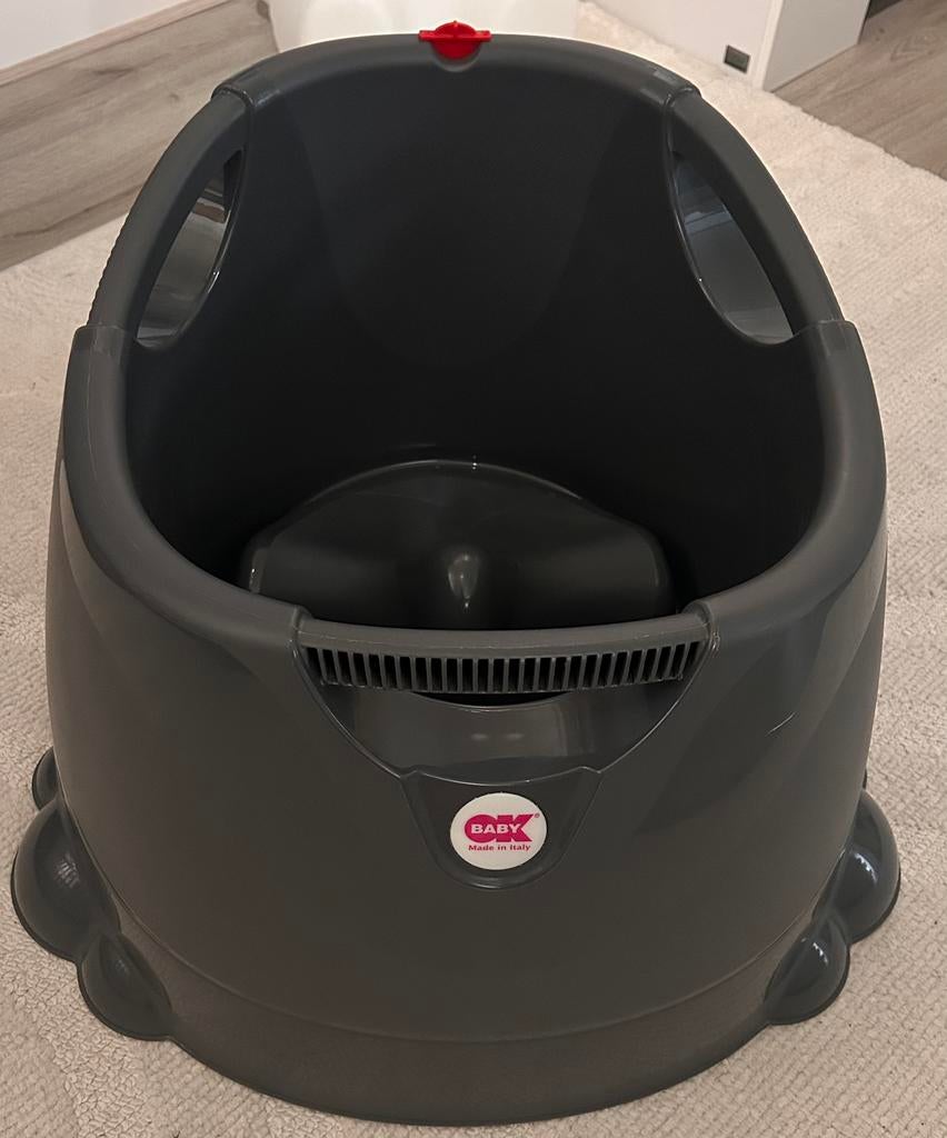 OKbaby Opla Douchezitje grijs, Kinderen en Baby's, Badjes en Verzorging, Ophalen, Zo goed als nieuw, Badje, Overige merken