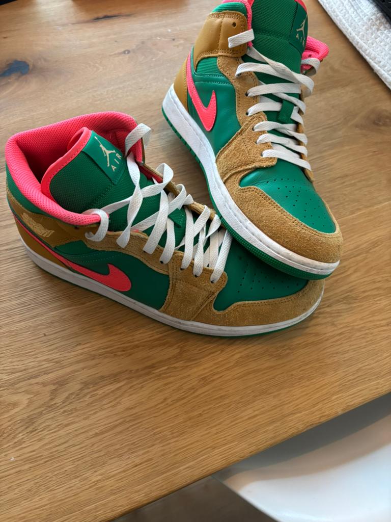 Nike dunk jordan mid / watermelon / maat 44,5, Ophalen of Verzenden, Nieuw