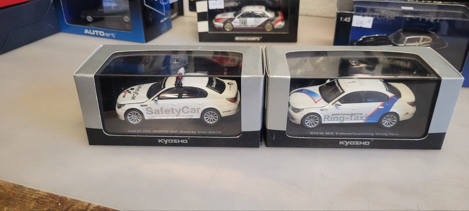 Kyosho BMW M5 Safety Car en Ring-Taxi, Ophalen of Verzenden, Zo goed als nieuw, Auto, Kyosho