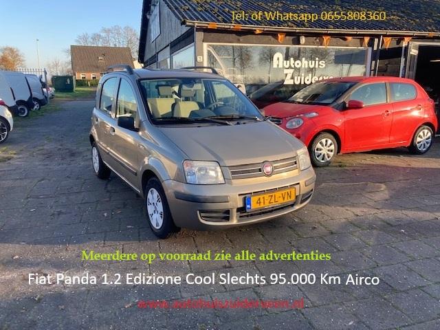 Fiat Panda 1.2 Edizione Cool Airco Slechts 95.000 Km, Auto's, Fiat, Stof, Gebruikt, Beige, Origineel Nederlands