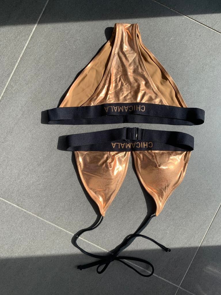 Bikini goudkleurig NIEUW maat S, Ophalen of Verzenden, Nieuw, Overige kleuren, Bikini