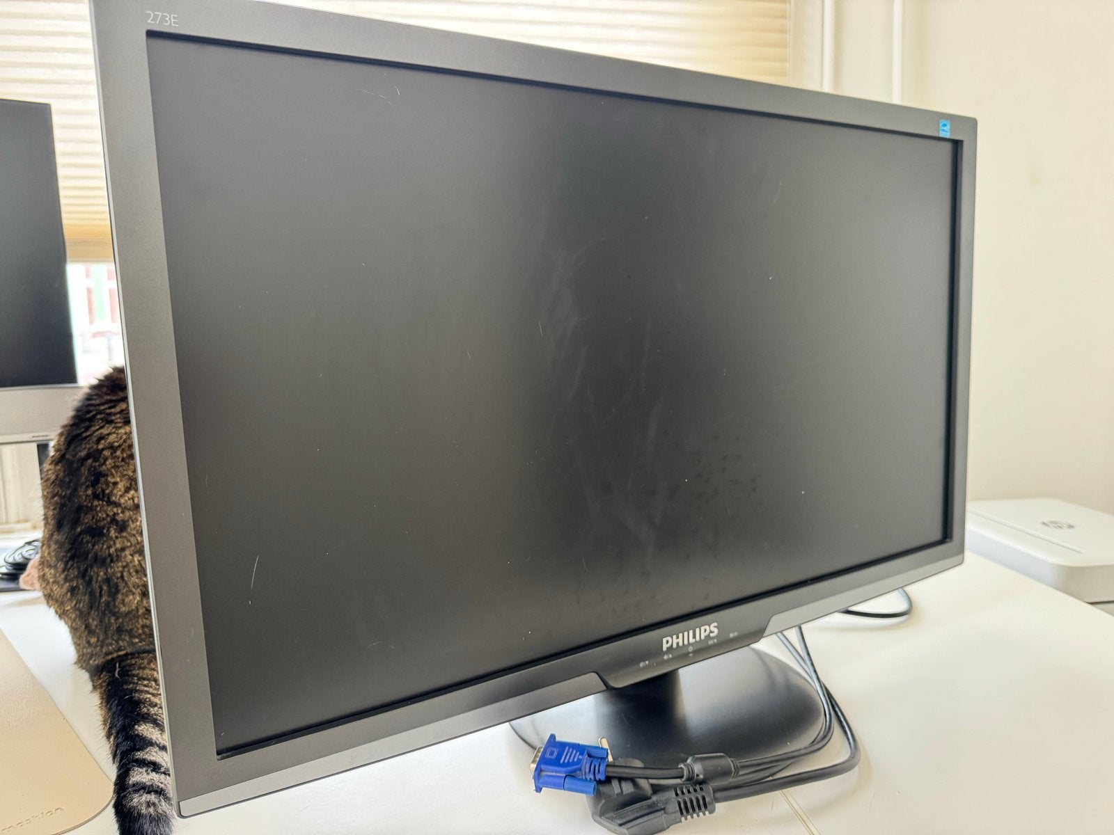 Philips 273E3SB Full HD monitor beeldscherm, Ophalen, Gebruikt, Kantelbaar, Full HD