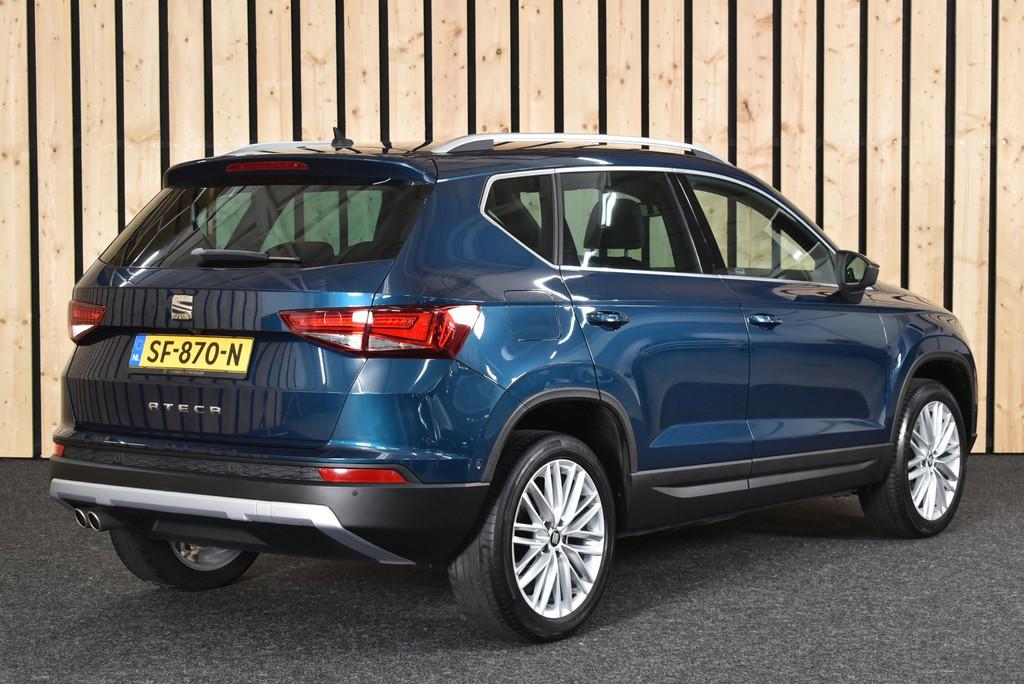Seat Ateca 1.4 EcoTSI Xcellence Automaat CarPlay 1e eig. 130, Gebruikt, 4 cilinders, 150 pk, Blauw