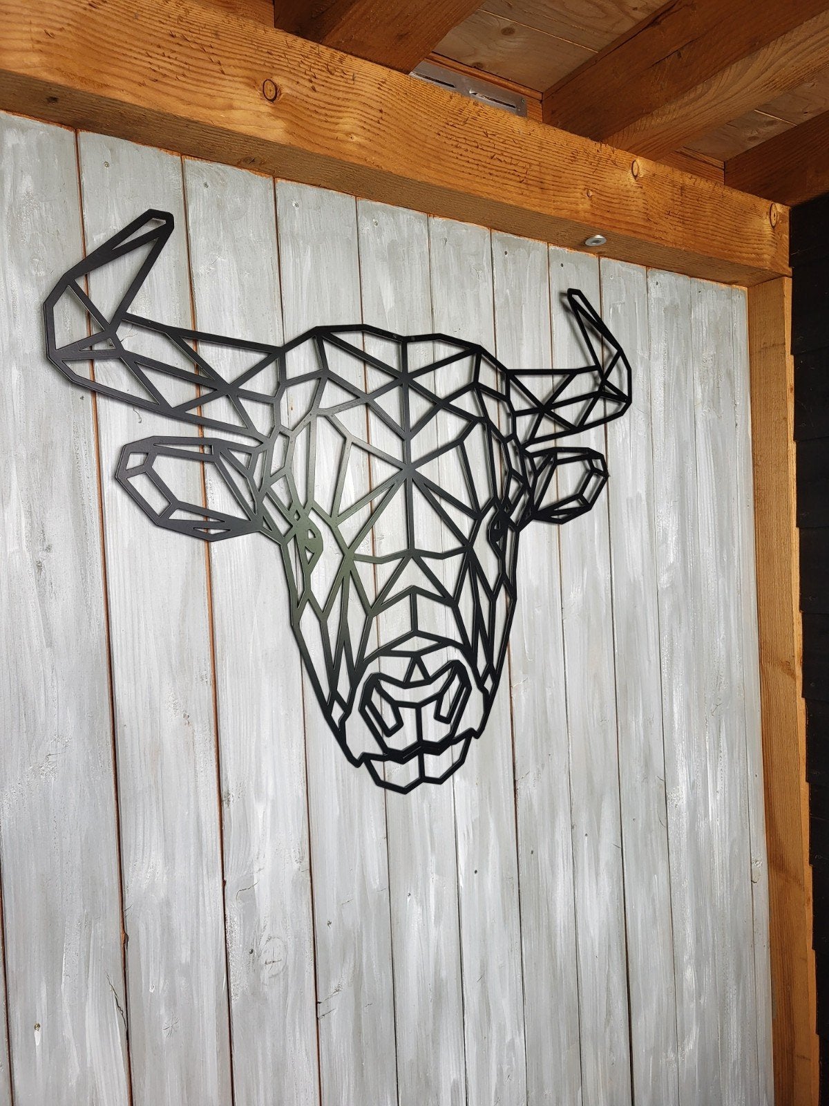 Decoratief metalen wanddecoratie, Ophalen, Zo goed als nieuw