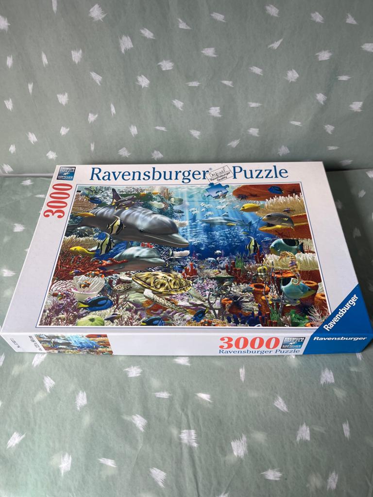 Ravensburger Legpuzzel 3000 Stukjes - Onderwaterwereld, Hobby en Vrije tijd, Ophalen of Verzenden, Meer dan 1500 stukjes, Zo goed als nieuw