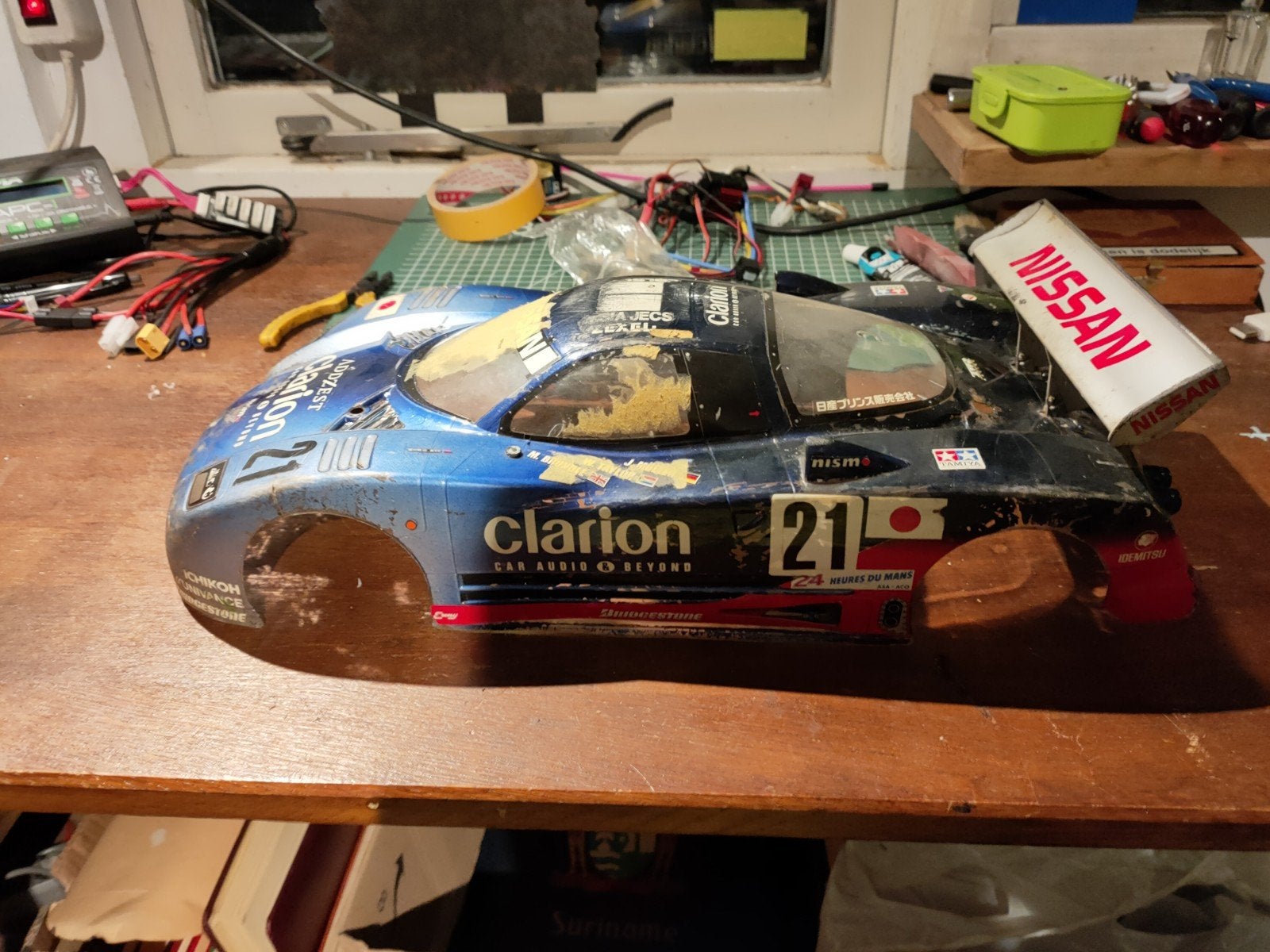 Tamiya RC Carrosserie - Gebruikt, geen scheuren, oude verf, Ophalen of Verzenden, Gebruikt