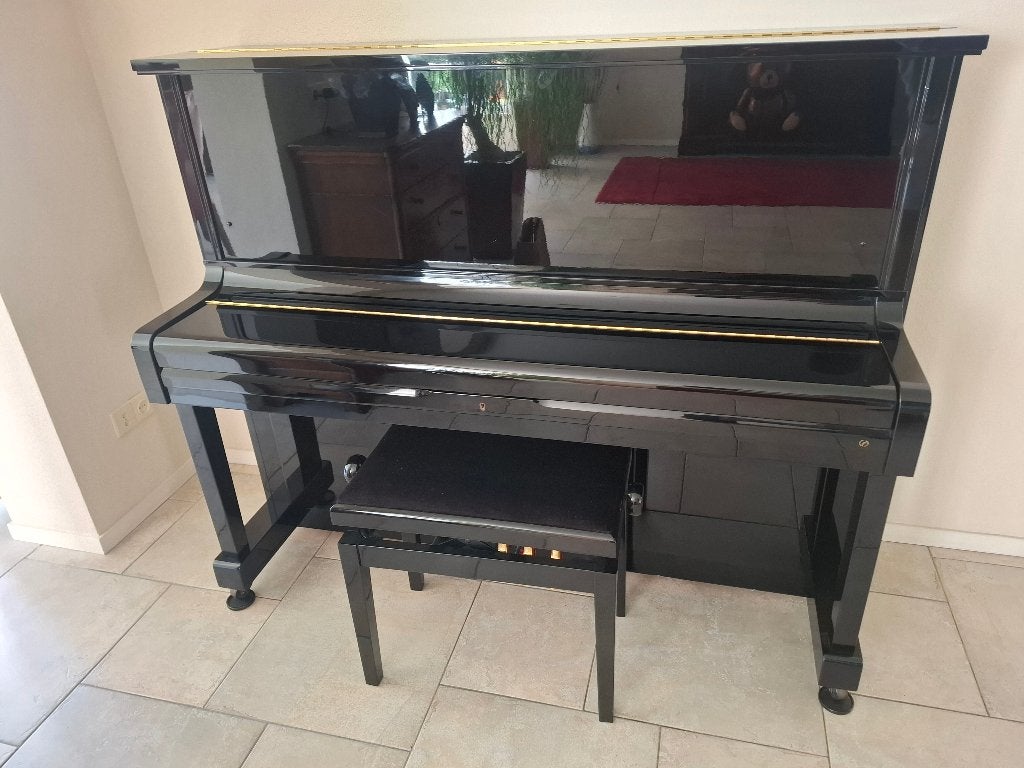 Kawai Piano - Zwart Hoogglans met pianobank, Muziek en Instrumenten, Piano's, Ophalen, Zwart, Zo goed als nieuw, Piano