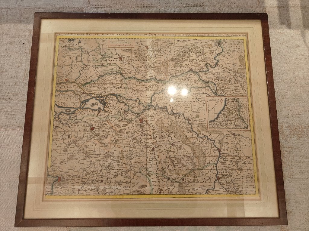 Antieke landkaart 's-Hertogenbosch, Utrecht, Antwerpen, Ophalen, Voor 1800, Nederland, Landkaart