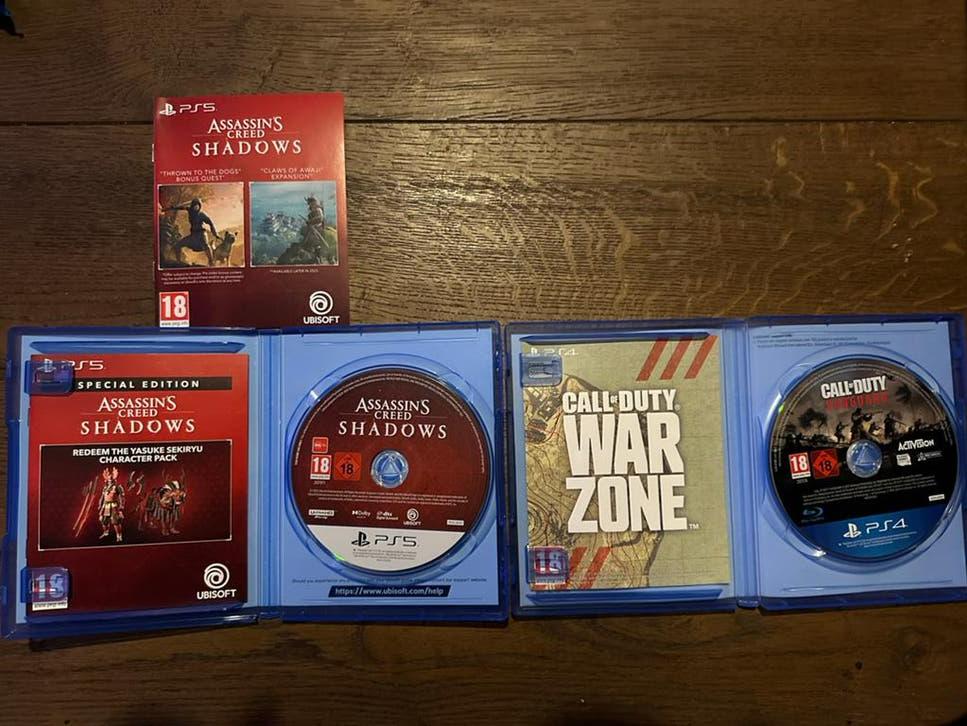 Assassins Creed Shadows & Call of Duty Vangaurd - PS5 Games, Spelcomputers en Games, Games | Sony PlayStation 5, Ophalen, Zo goed als nieuw