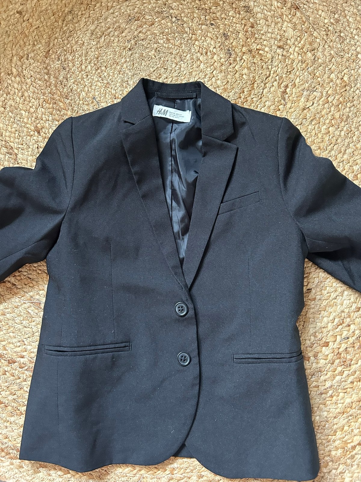 Zwart Jasje H&M 110-116, Maat 38/40 (M), Zwart, Ophalen of Verzenden, Jasje