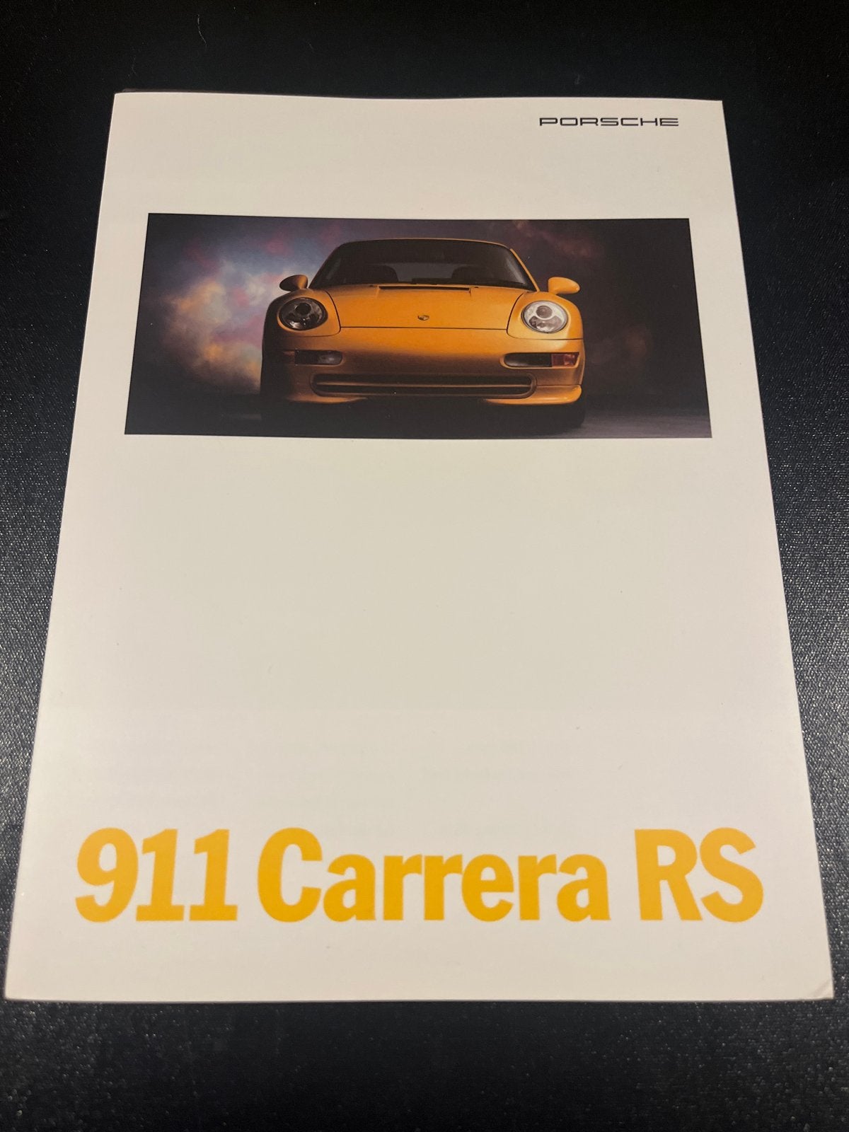 Porsche 911 Carrera RS brochure folder 1995 Engelstalig, Ophalen of Verzenden