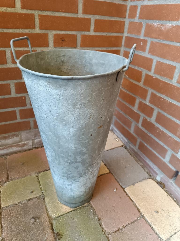 Zink emmer hoog/smal, Ophalen