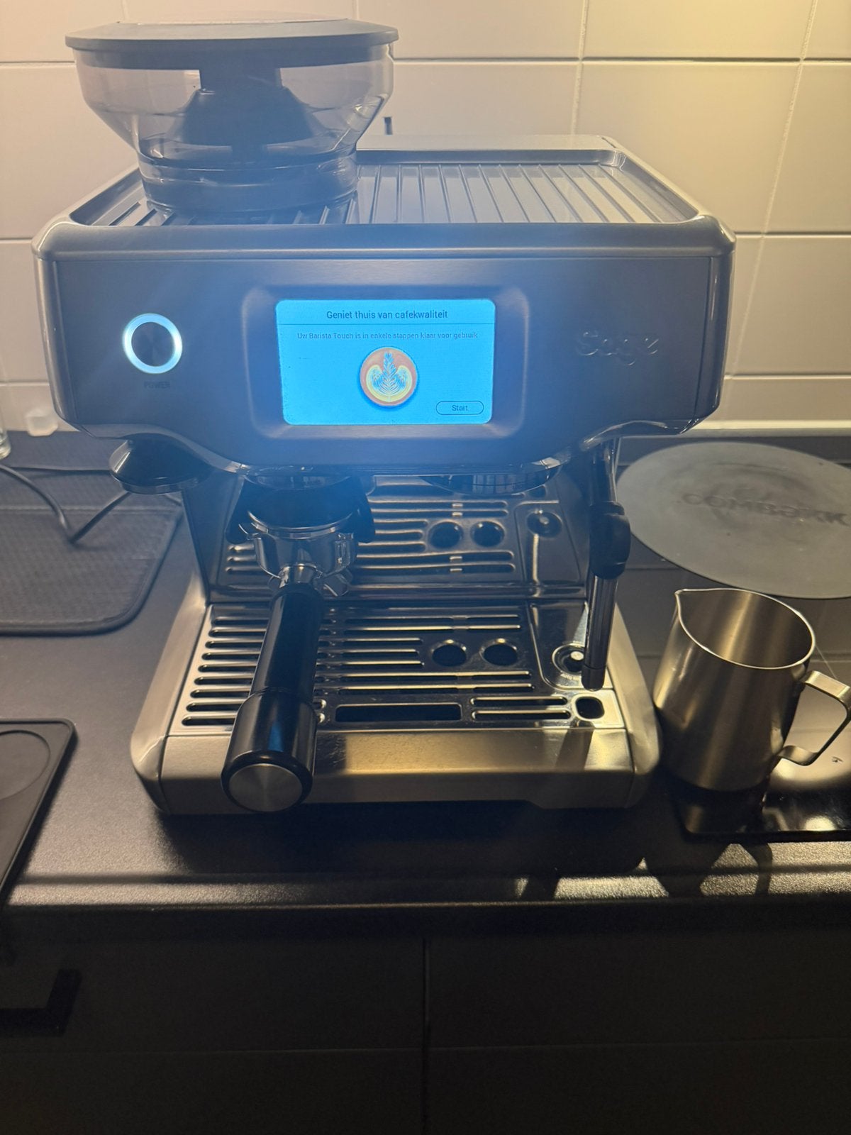 Sage Barista Touch . RVS.   Nieuwstaat !!, Ophalen of Verzenden, Zo goed als nieuw, Espresso apparaat