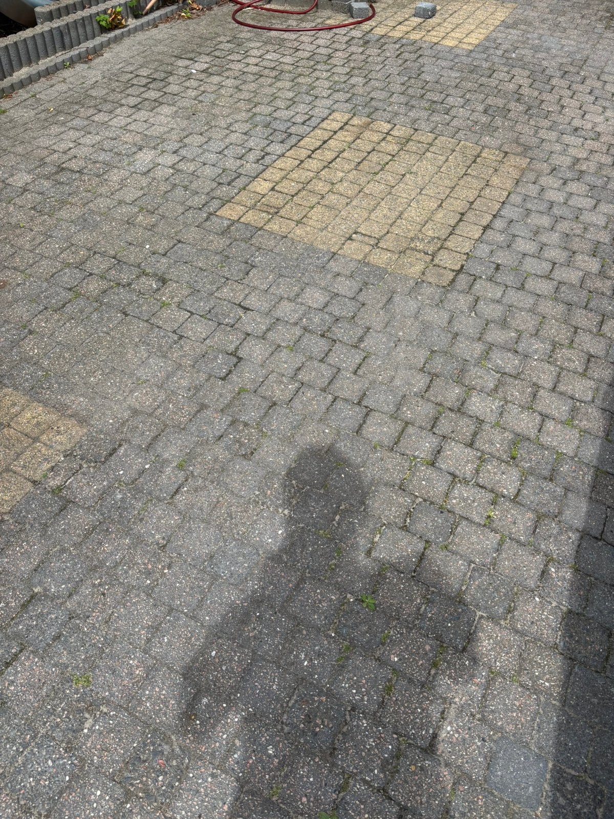 Getrommelde bestrating 10x10x6 antraciet ca 44m2, Tuin en Terras, Tegels en Klinkers, Ophalen, Gebruikt, Beton, Klinkers