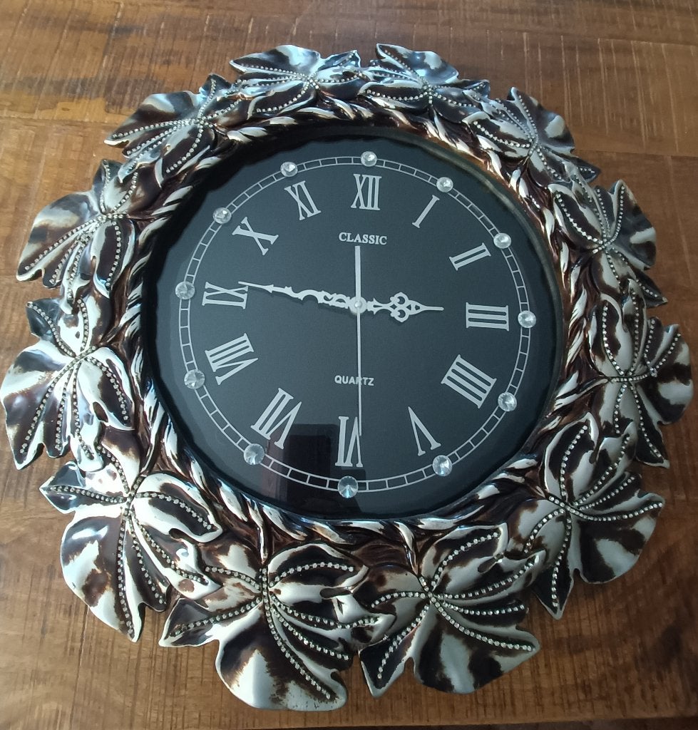 Prachtige Wandklok met Quartz Uurwerk, Ophalen, Analoog, Werkt op batterijen, Overige merken