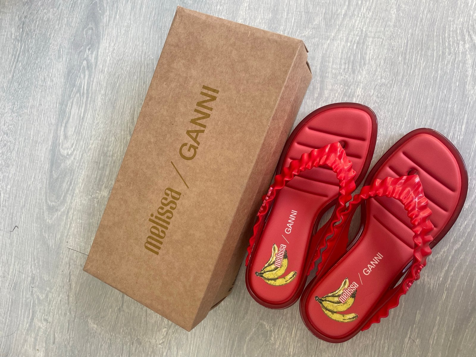 Melissa x GANNI Slippers met hak - Rood, Ophalen, Nieuw, Rood, Slippers