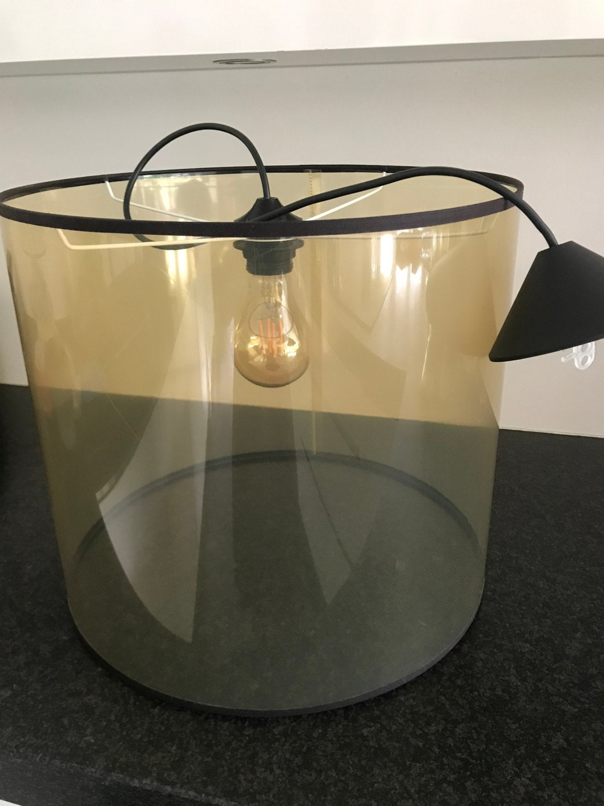 Plexiglas hanglamp ikea. Hoogte 35 cm doorsnede 40 cm, Ophalen of Verzenden, Zo goed als nieuw