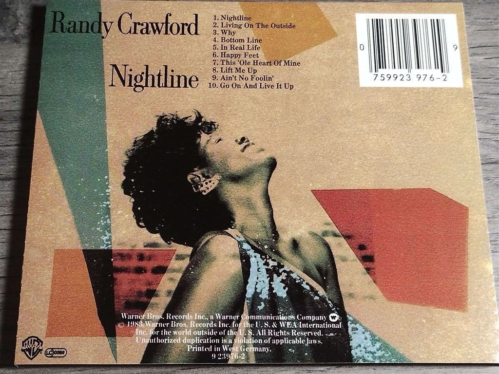 Randy Crawford ‎– Nightline, Ophalen of Verzenden, Zo goed als nieuw, Disco