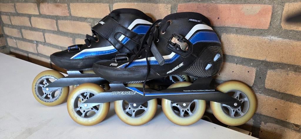 Powerslide R2 skeelers, maat 44 met X-Frame 4x100, Sport en Fitness, Skeelers, Ophalen of Verzenden, Gebruikt, Powerslide