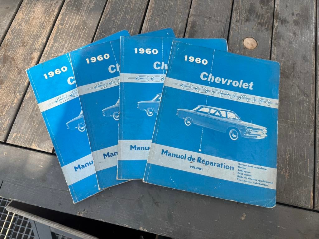 Werkplaats handboeken chevrolet corvair, Ophalen of Verzenden