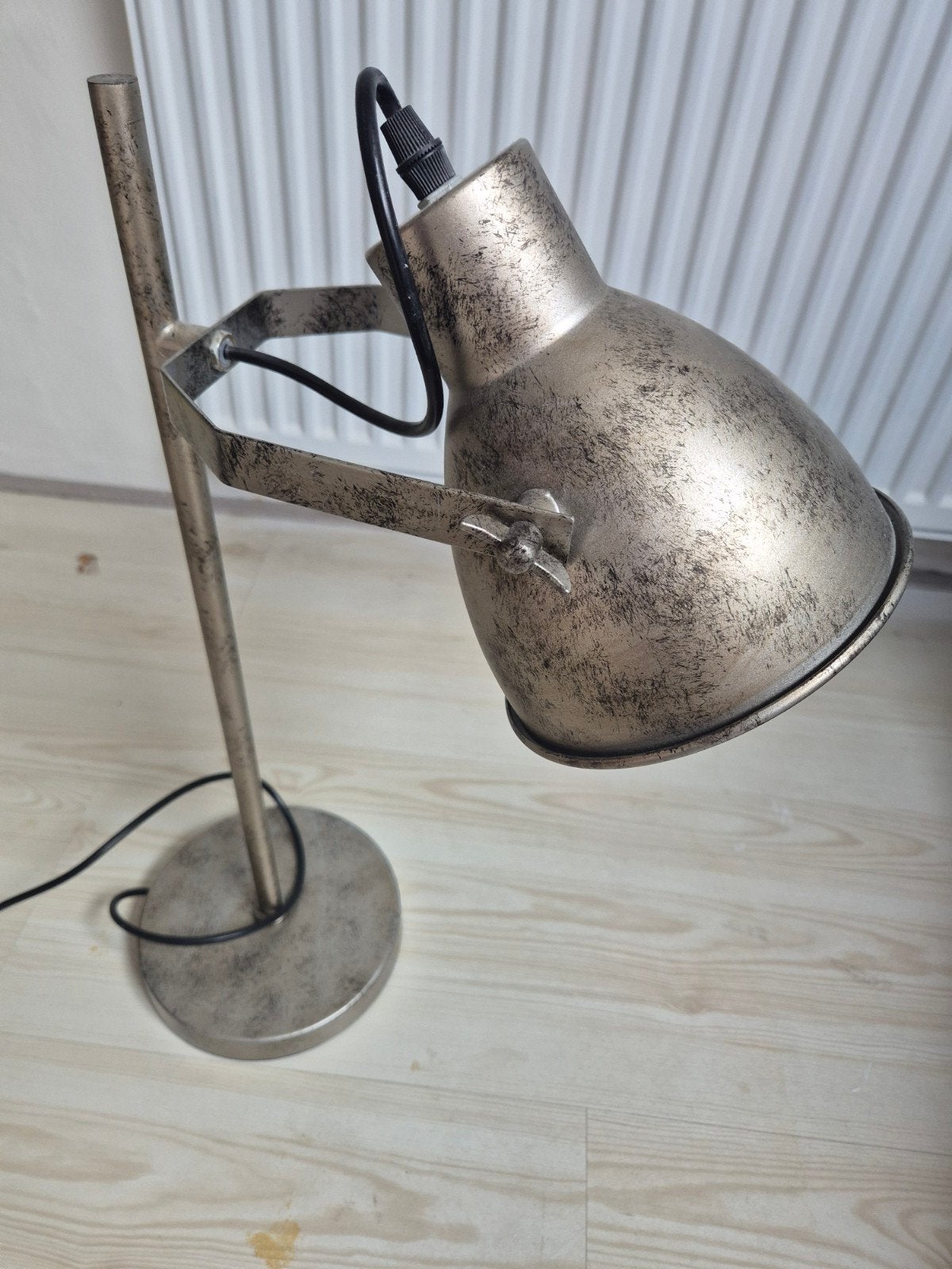Industriële Tafellamp - Vintage Look, Ophalen, Bureaulamp, Gebruikt, E27 (groot)