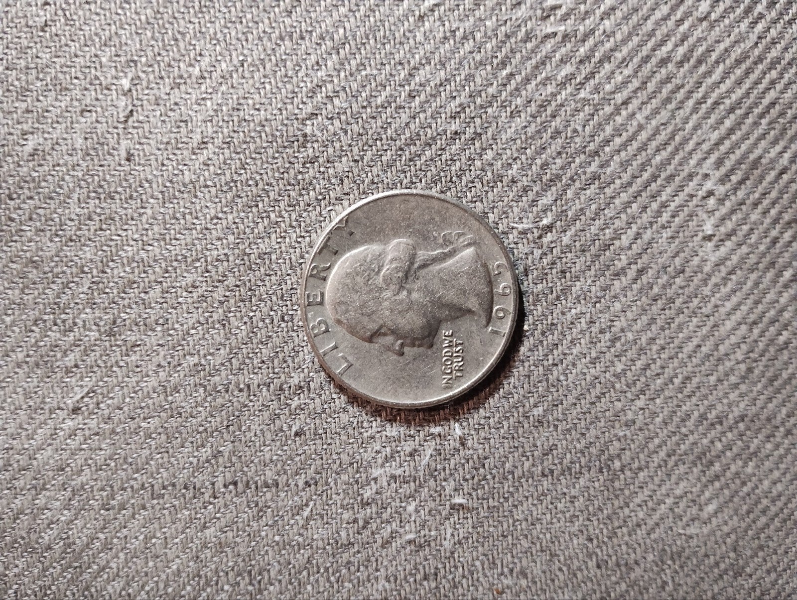 Amerikaanse Quarter Dollar munt 1965 (M-0220), Ophalen of Verzenden, Noord-Amerika, Losse munt