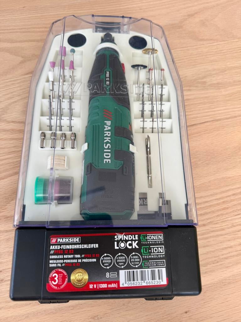 NIEUW: Parkside 12V Accu-fijnboorslijper PFBS 12 B3 + Set, Ophalen of Verzenden, Nieuw