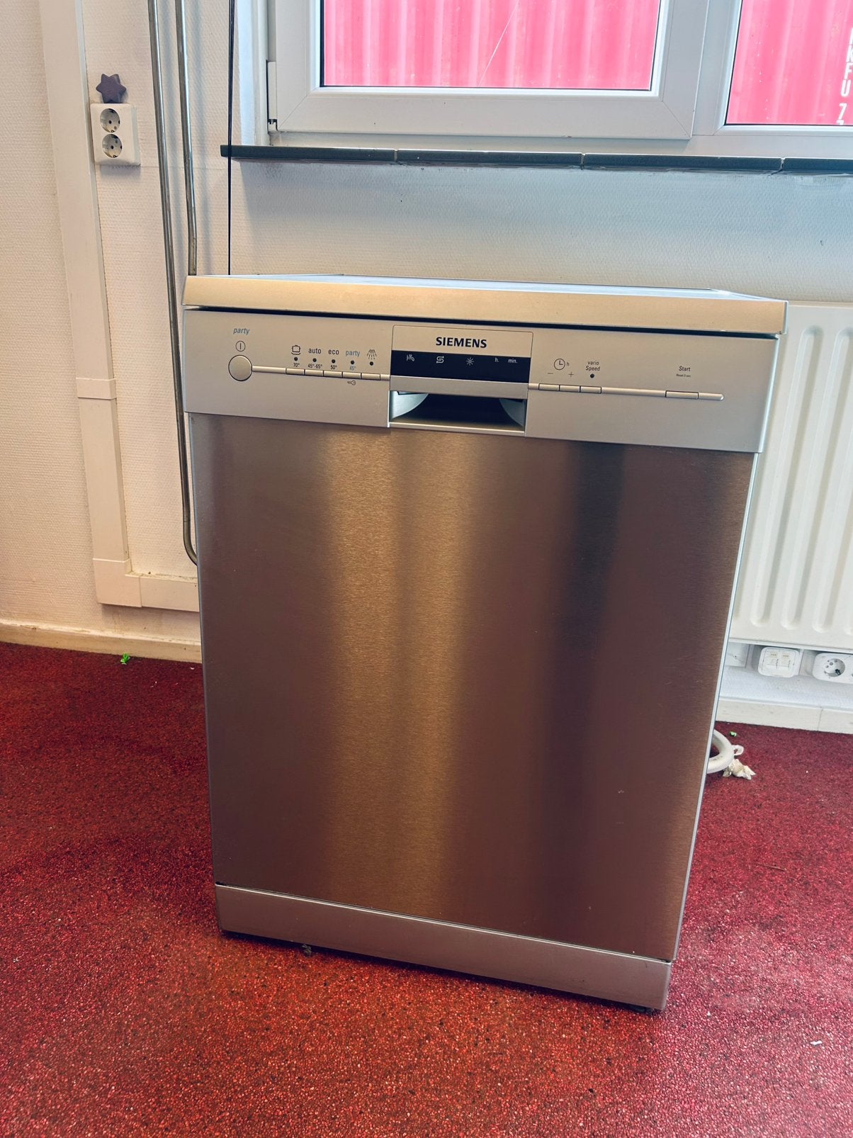 Siemens RVS Vrijstaande Vaatwasser A+ + Bezorgen !, Witgoed en Apparatuur, Ophalen, Energieklasse A of zuiniger, 60 cm of meer
