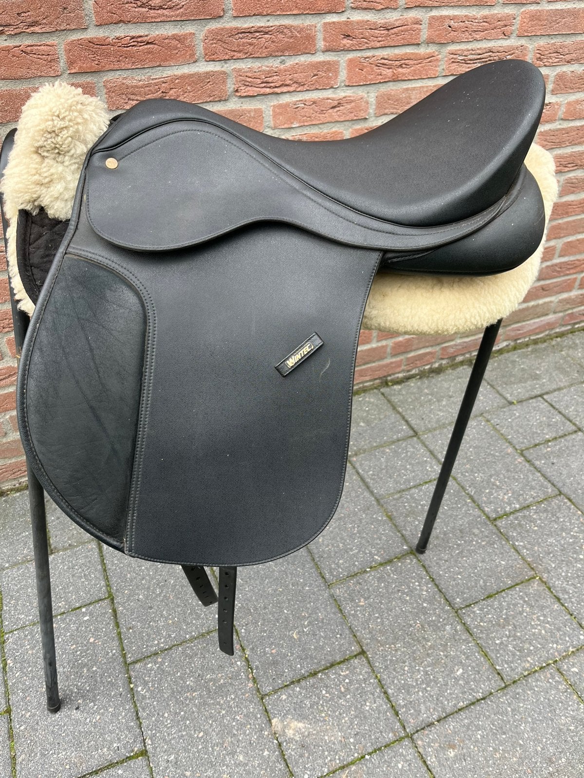 Wintec wide veelzijdigheidszadel 18 inch, Aanpassysteem, Extra wijd, Vlakke zit, .