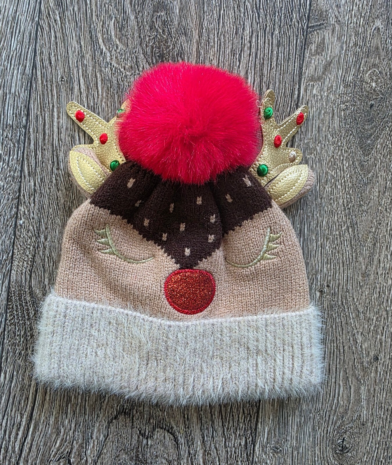 Kerstmuts Rendier Baby 3-6 Maanden, Kinderen en Baby's, Maat 62, Jongetje of Meisje, Nieuw, Ophalen of Verzenden