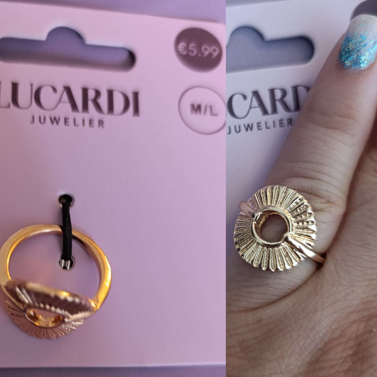 Gouden ringen set van Lucardi Juwelier, Sieraden, Tassen en Uiterlijk, Ringen, Ophalen of Verzenden, Zo goed als nieuw, Dame of Heer