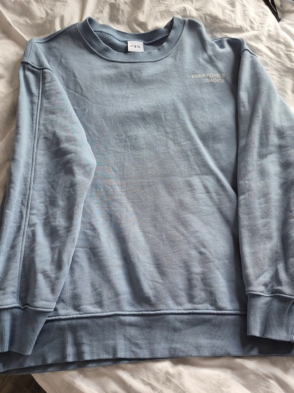 Zara sweater met doodshoofd print - Maat XL, Kleding | Heren, Zara, Blauw, Maat 56/58 (XL), Ophalen of Verzenden
