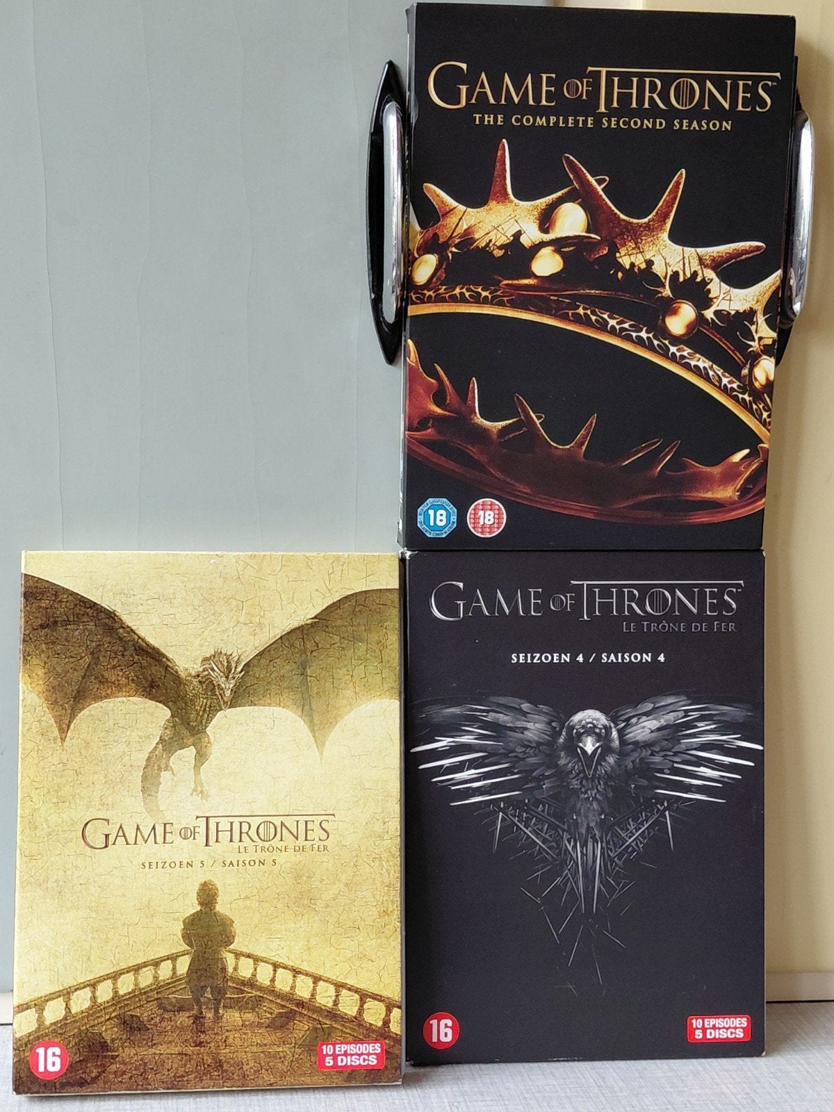 Game of Thrones DVD Boxsets - Seizoen 2, 4 en 5, Vanaf 16 jaar, Ophalen of Verzenden, Gebruikt, Science Fiction en Fantasy