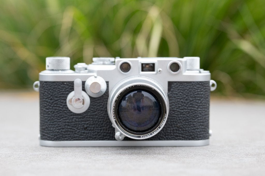 Leica IIIF 1955 met Summitar 5cm F2, Audio, Tv en Foto, Fotocamera's Analoog, Ophalen of Verzenden, Gebruikt, Spiegelreflex, Leica