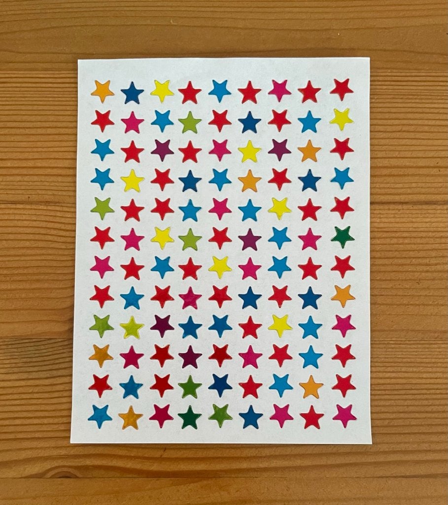Sterretjes gekleurd veel kleuren stickers, Hobby en Vrije tijd, Verzenden, Nieuw, Meerdere stickers