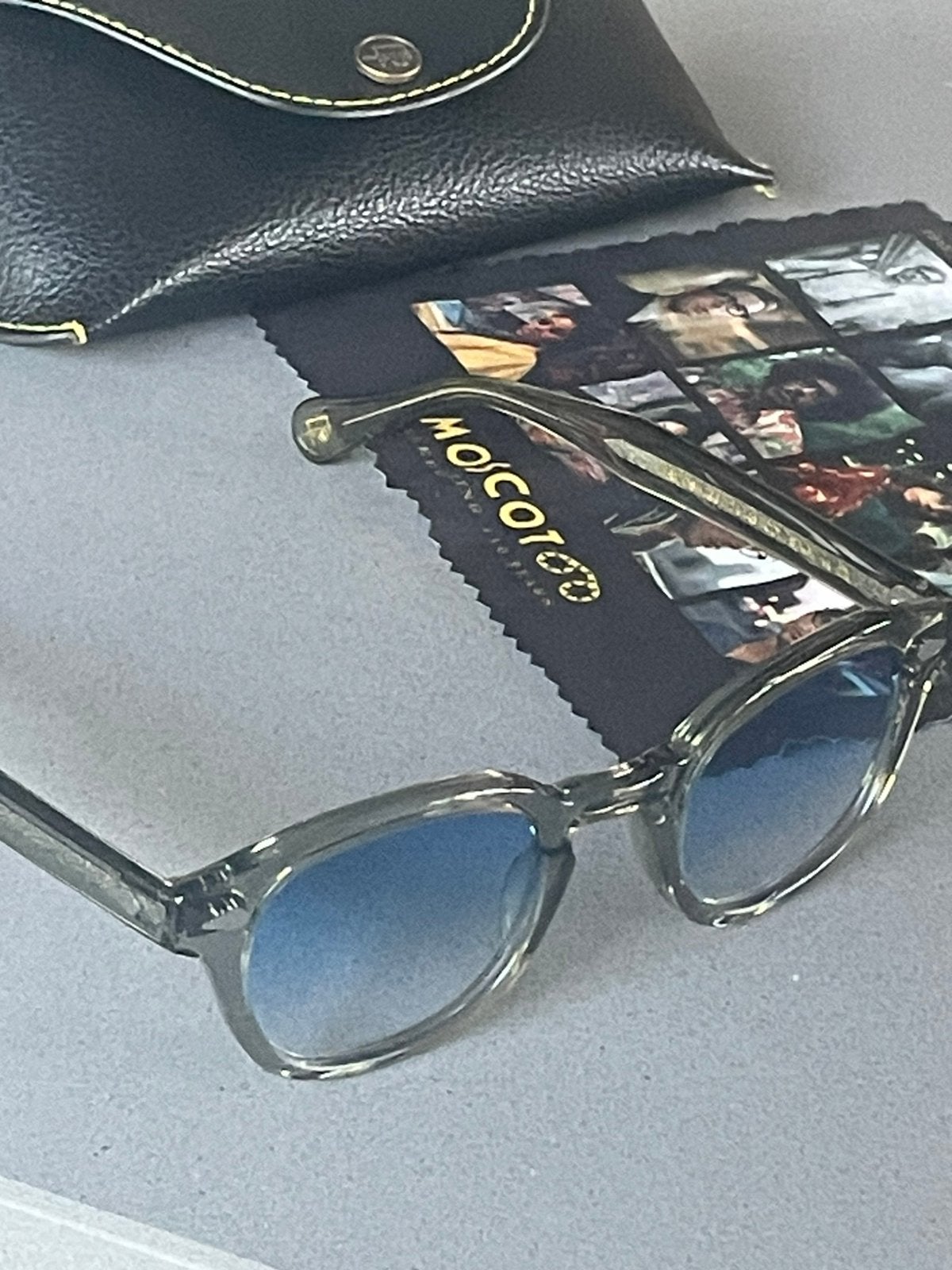 Moscot Lemtosh 46-24 Kleur Sage Broadway Blue, Overige merken, Zonnebril, Blauw, Ophalen of Verzenden