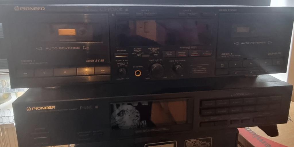 Pioneer Dubbel Cassettedeck en Tuner - Vintage Audio, Audio, Tv en Foto, Cassettedecks, Ophalen of Verzenden, Dubbel, Tiptoetsen
