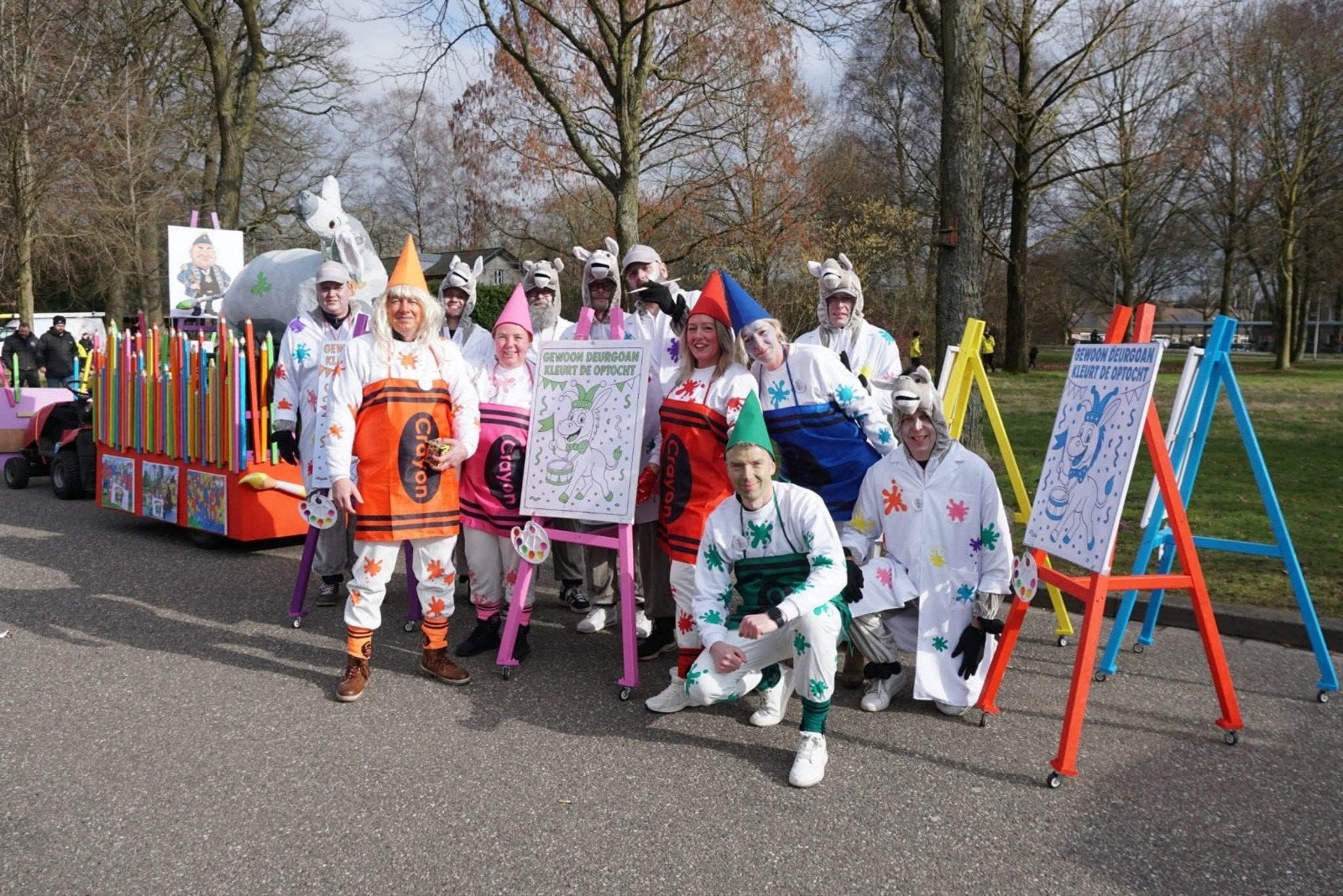 Complete Carnavalswagen + Loopgroep - Interactief Thema!, Hobby en Vrije tijd, Ophalen, Versiering