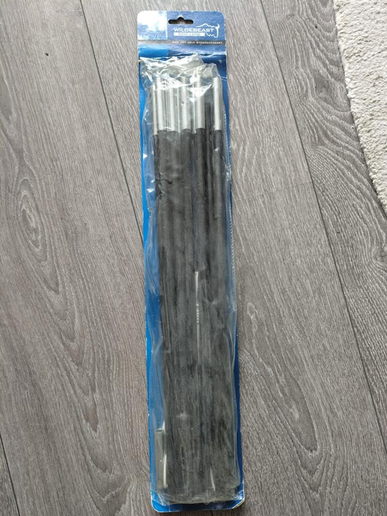 Wildebeast Base Camp Glasfiber Stokkenpakket Tentstokken, Ophalen of Verzenden, Nieuw