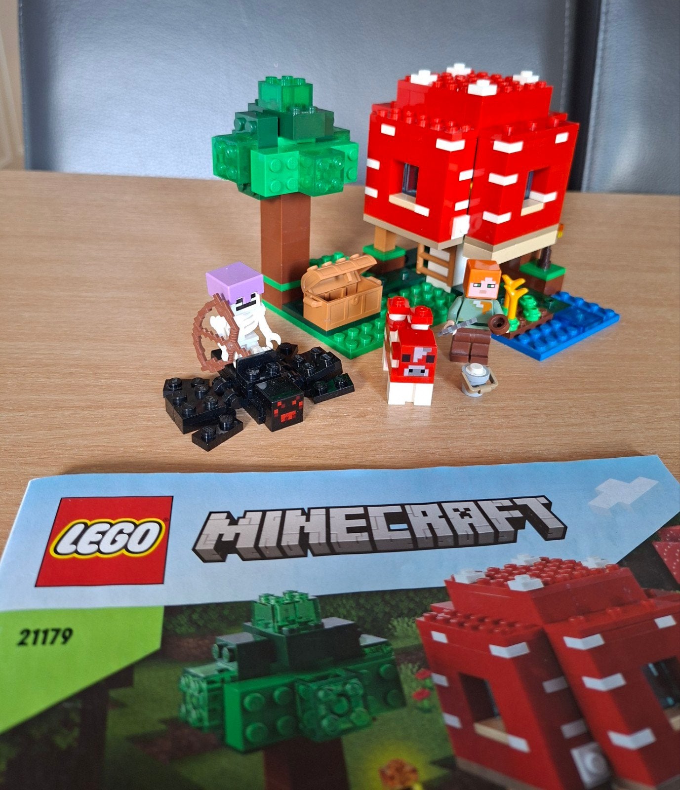 Lego Minecraft, Paddenstoelenhuis (21179), Compleet, Minecraft, Lego, Ophalen of Verzenden