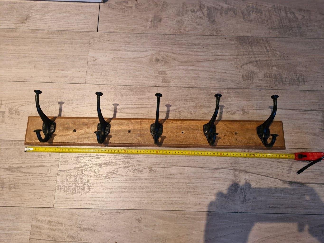 kapstok loods 5 / 80 cm / 5 haken, Wandkapstok, Gebruikt, Ophalen of Verzenden, Minder dan 100 cm