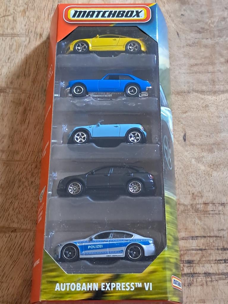 Matchbox Autobahn Express Bentley BMW Mini MGB Audi, Ophalen of Verzenden, Nieuw, Auto