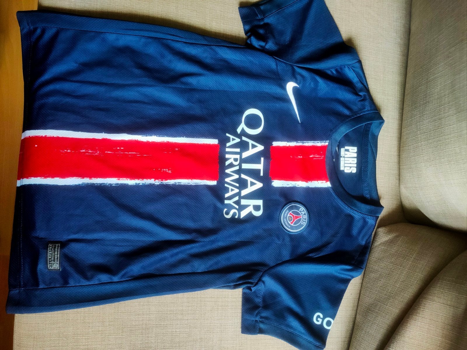 PSG Voetbalshirt - Maat 146-152cm, Ophalen of Verzenden, Zo goed als nieuw, Jongen of Meisje, Shirt of Longsleeve